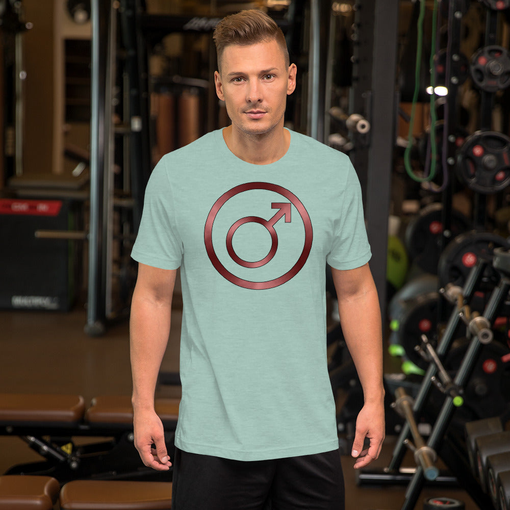 Metallic Zodiac Circle - Crimson Mars - Short-sleeve unisex t-shirt
