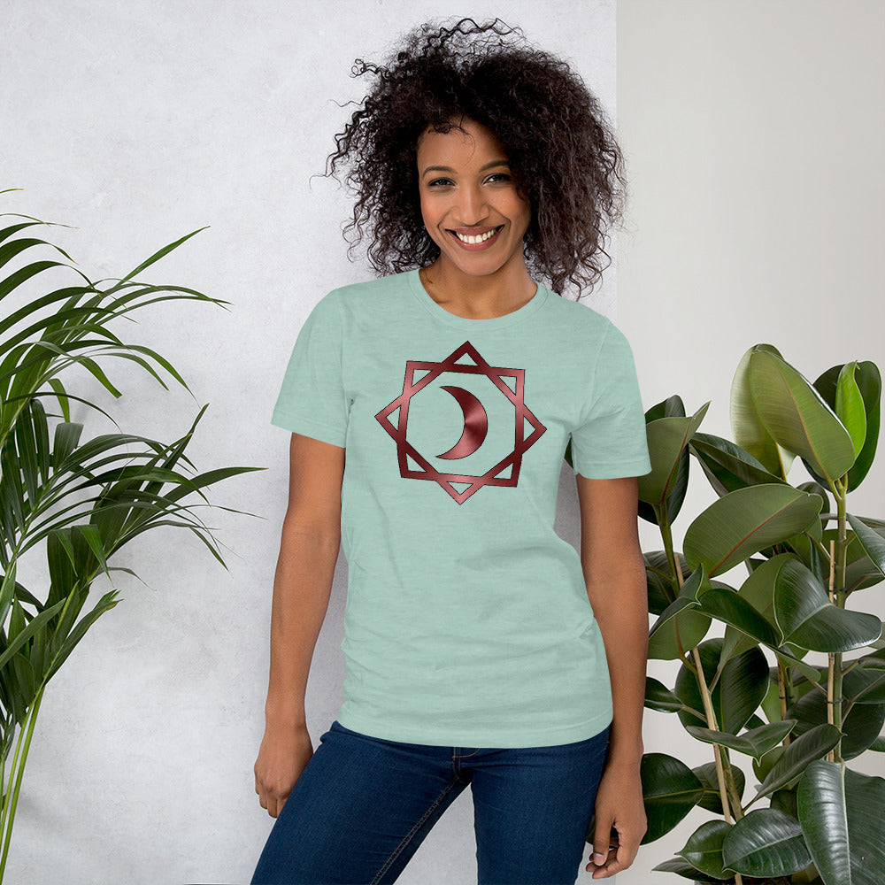 Metallic Zodiac Double-Box - Crimson Moon - Short-sleeve unisex t-shirt