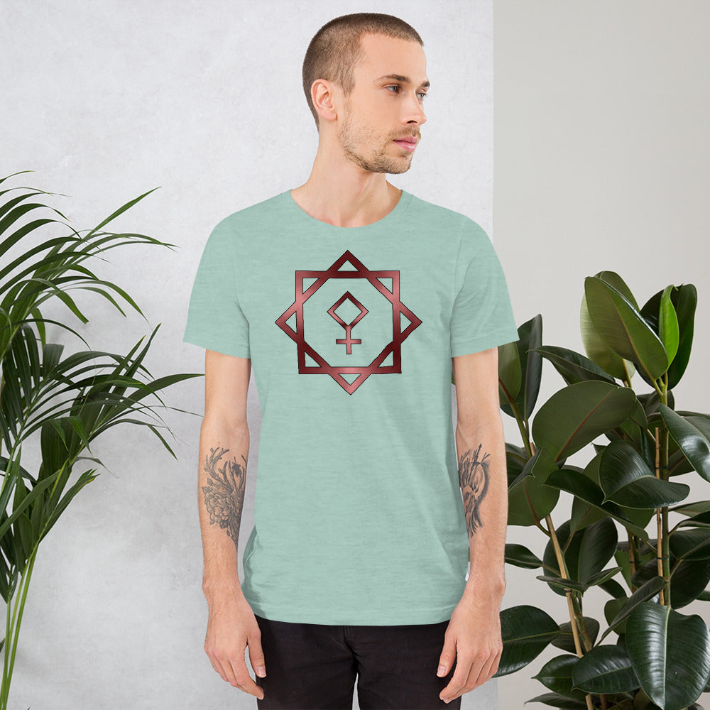 Metallic Zodiac Double-Box - Crimson Pallas - Short-sleeve unisex t-shirt