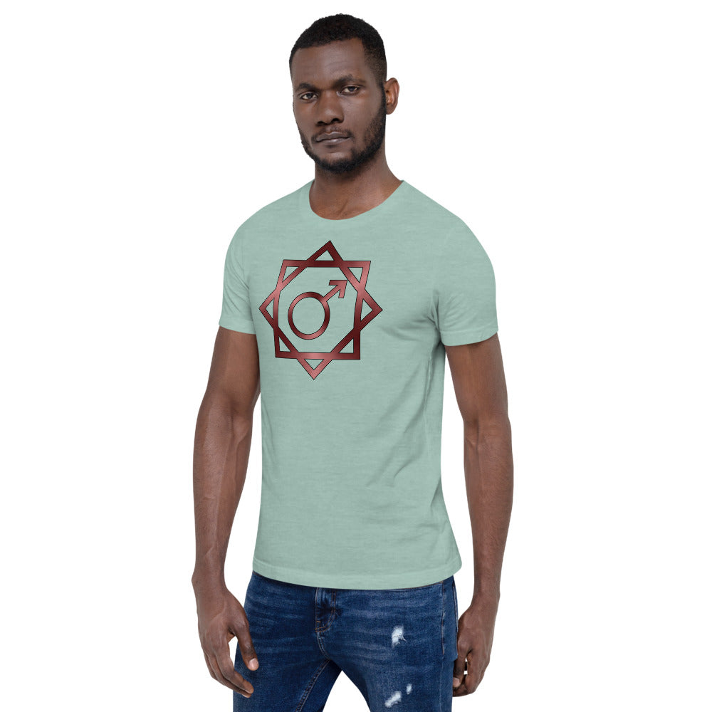 Metallic Zodiac Double-Box - Crimson Mars - Short-sleeve unisex t-shirt