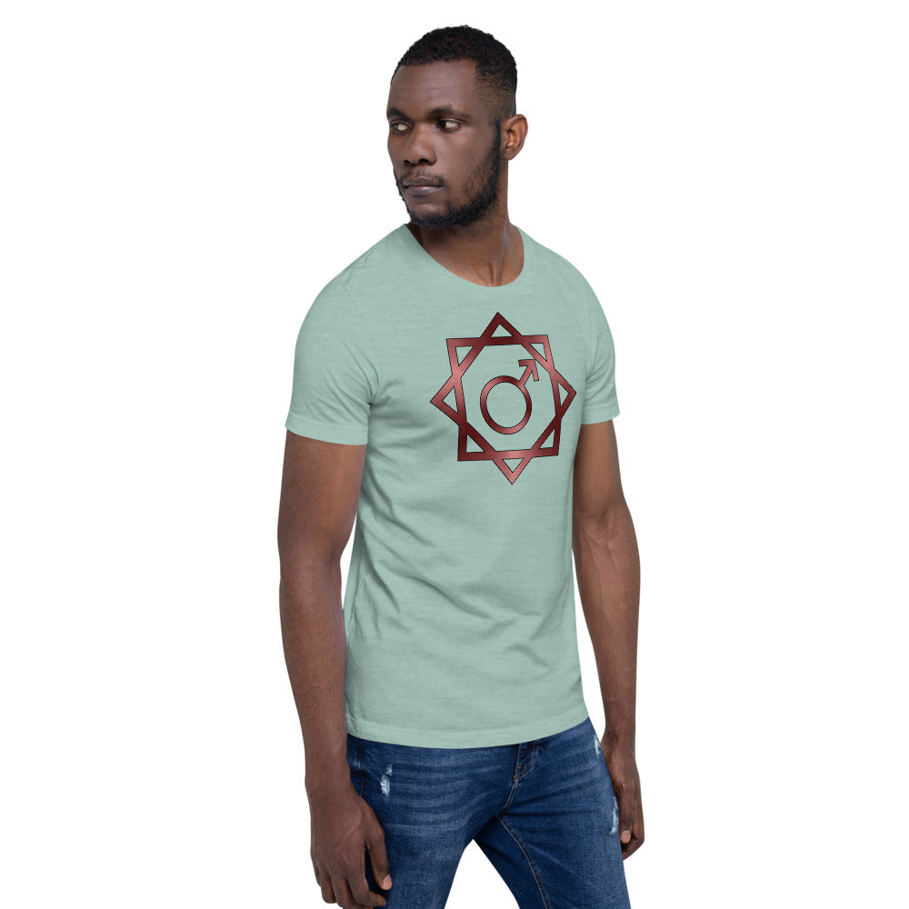 Metallic Zodiac Double-Box - Crimson Mars - Short-sleeve unisex t-shirt