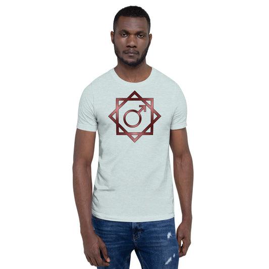 Metallic Zodiac Double-Box - Crimson Mars - Short-sleeve unisex t-shirt