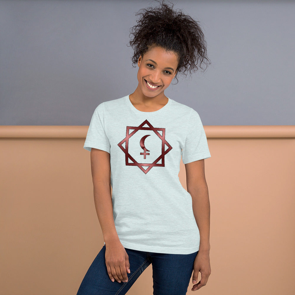Metallic Zodiac Double-Box - Crimson Black Moon Lilith - Short-sleeve unisex t-shirt
