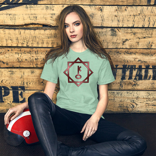 Metallic Zodiac Double-Box - Crimson Chiron - Short-sleeve unisex t-shirt