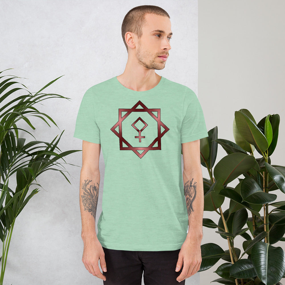 Metallic Zodiac Double-Box - Crimson Pallas - Short-sleeve unisex t-shirt