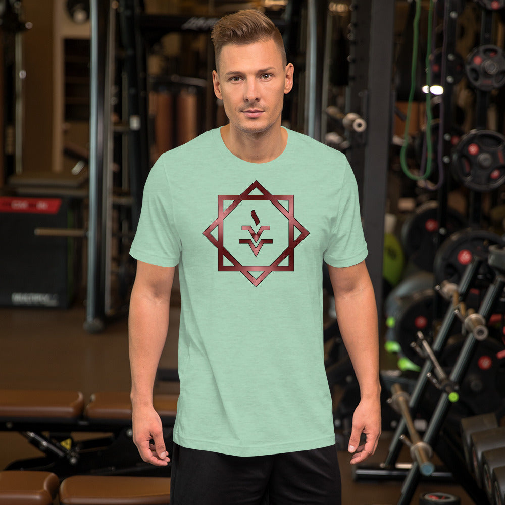 Metallic Zodiac Double-Box - Crimson Vesta - Short-sleeve unisex t-shirt