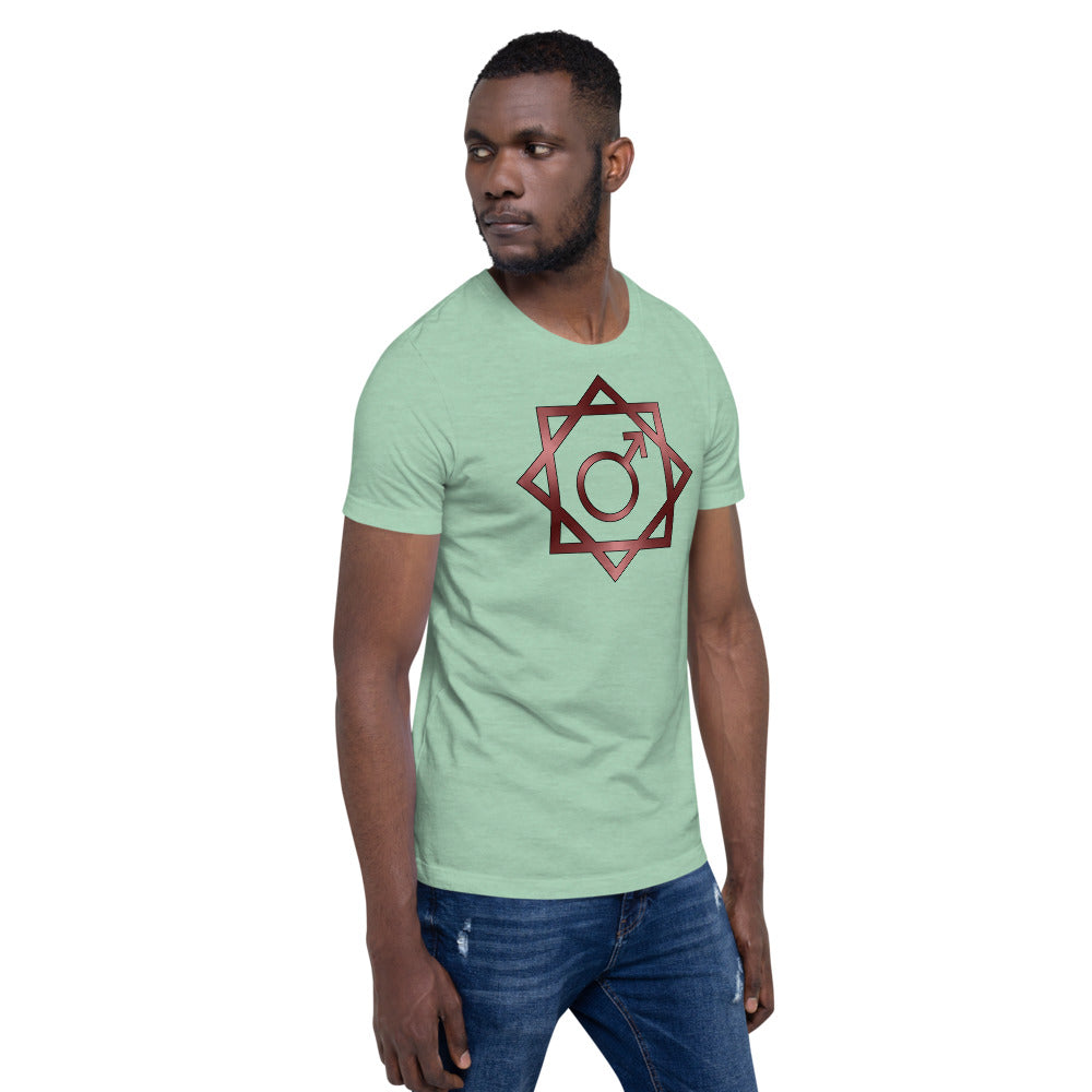 Metallic Zodiac Double-Box - Crimson Mars - Short-sleeve unisex t-shirt