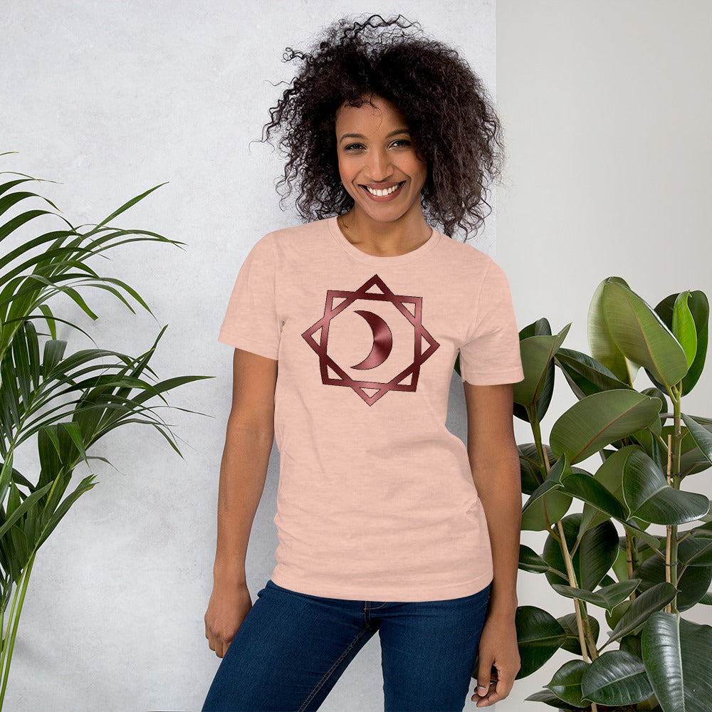 Metallic Zodiac Double-Box - Crimson Moon - Short-sleeve unisex t-shirt