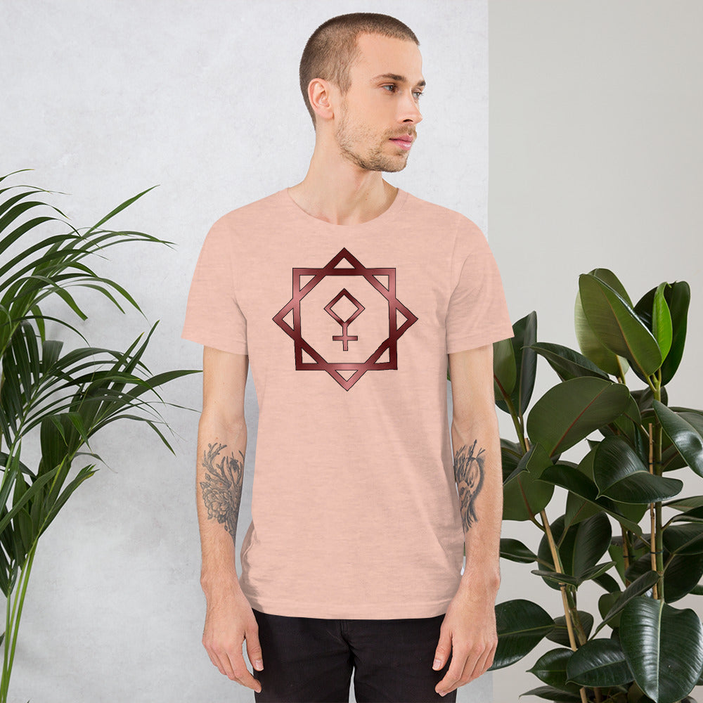 Metallic Zodiac Double-Box - Crimson Pallas - Short-sleeve unisex t-shirt
