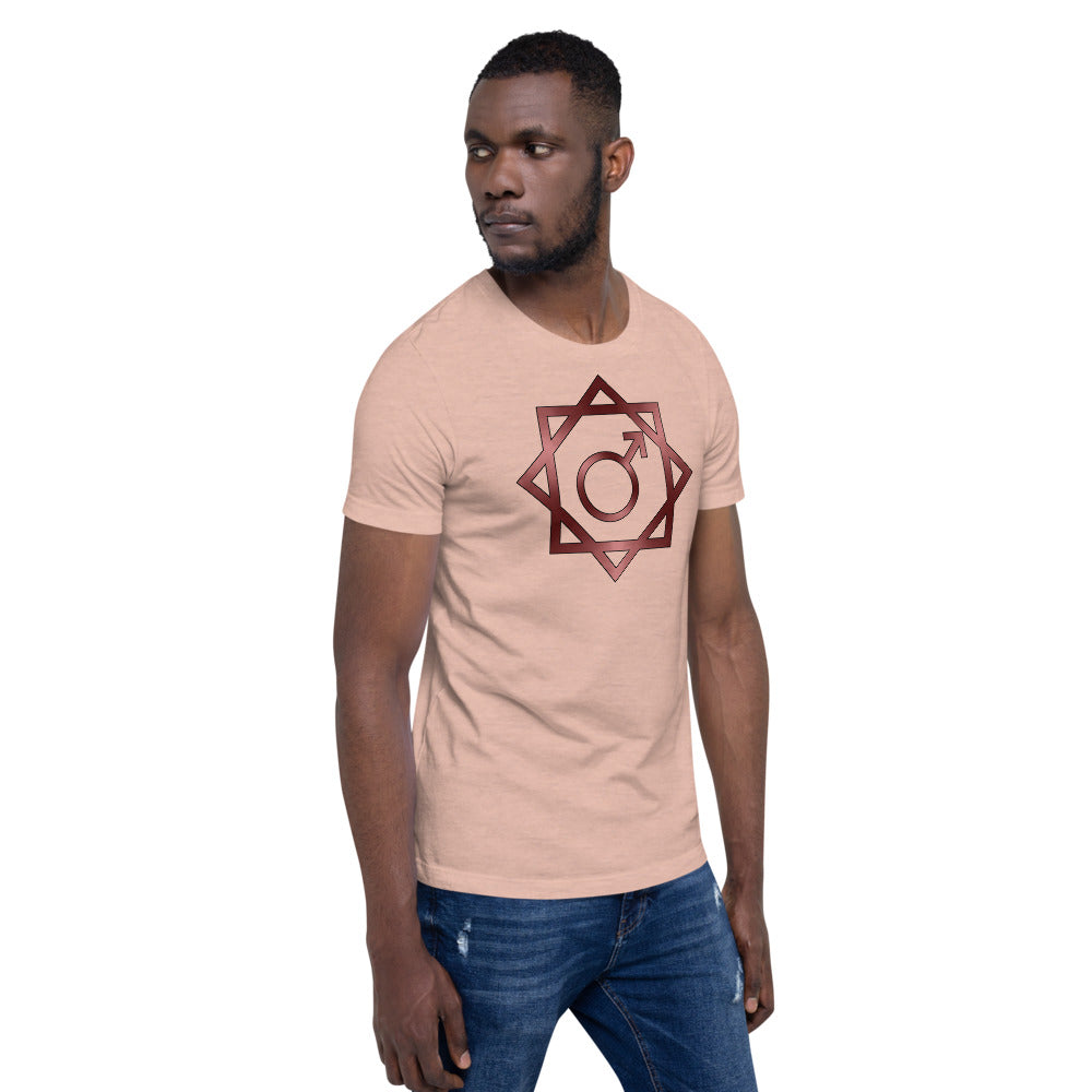 Metallic Zodiac Double-Box - Crimson Mars - Short-sleeve unisex t-shirt