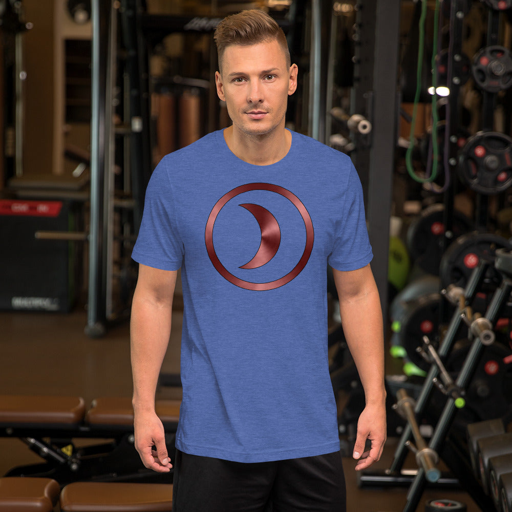 Metallic Zodiac Circle - Crimson Moon - Short-sleeve unisex t-shirt