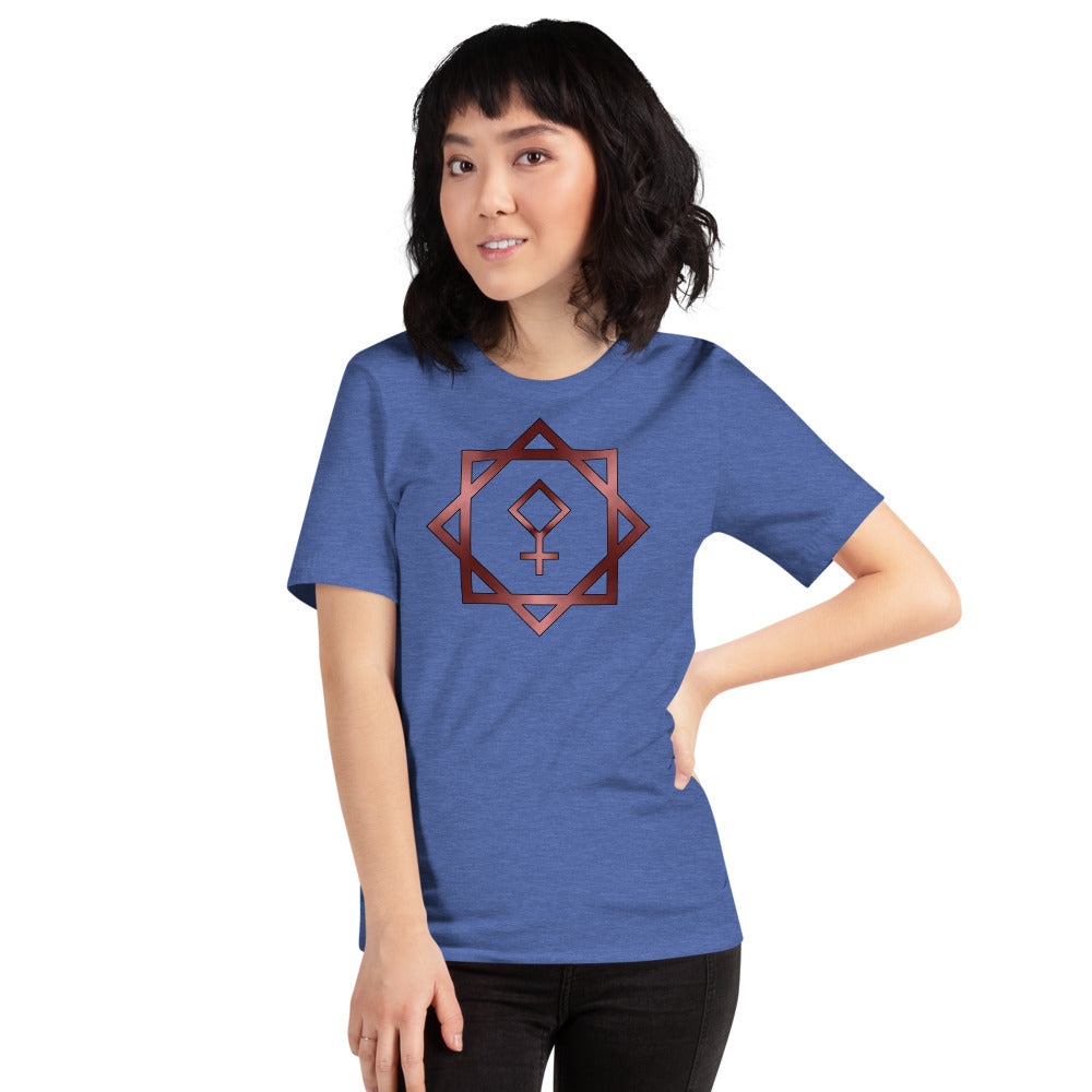 Metallic Zodiac Double-Box - Crimson Pallas - Short-sleeve unisex t-shirt