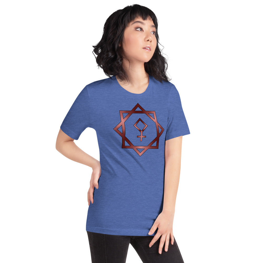 Metallic Zodiac Double-Box - Crimson Pallas - Short-sleeve unisex t-shirt