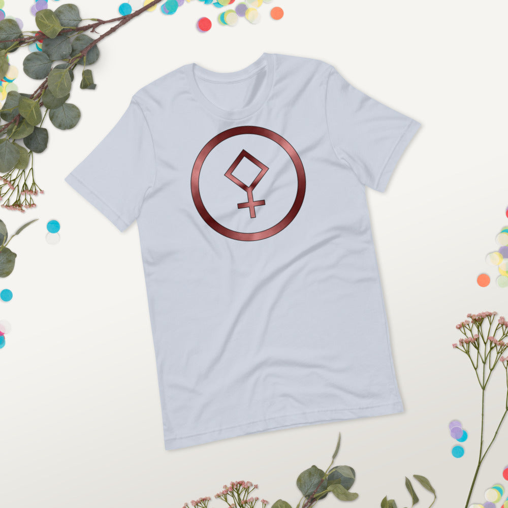 Metallic Zodiac Circle - Crimson Pallas - Short-sleeve unisex t-shirt