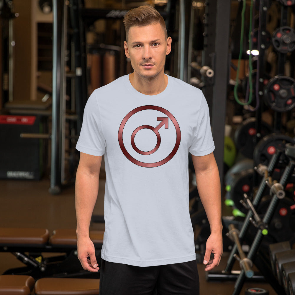 Metallic Zodiac Circle - Crimson Mars - Short-sleeve unisex t-shirt