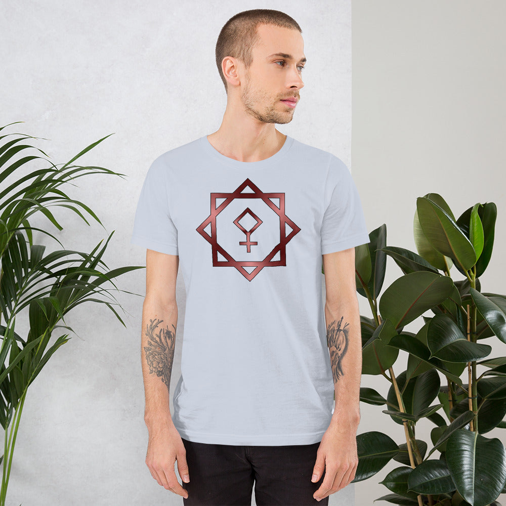 Metallic Zodiac Double-Box - Crimson Pallas - Short-sleeve unisex t-shirt