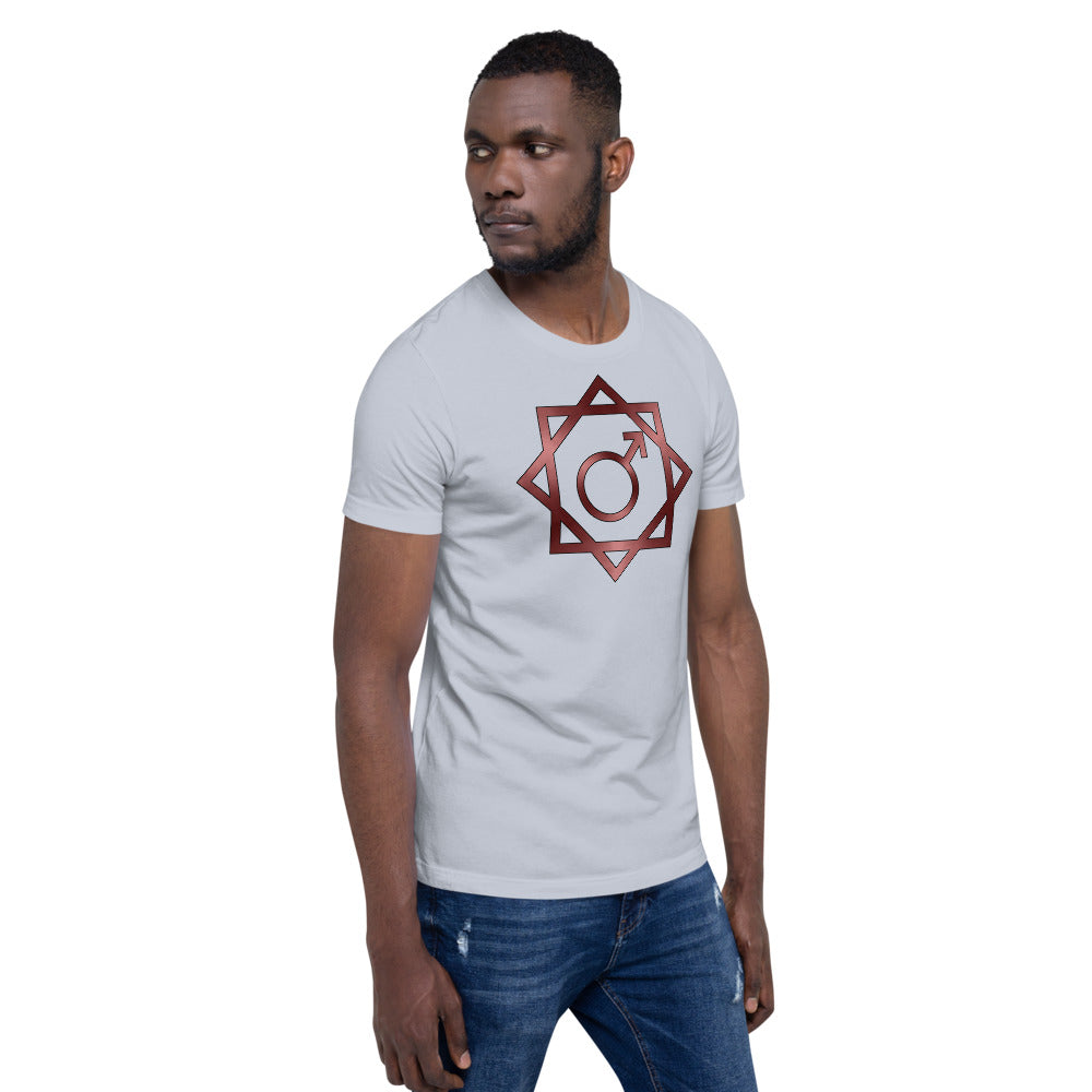 Metallic Zodiac Double-Box - Crimson Mars - Short-sleeve unisex t-shirt