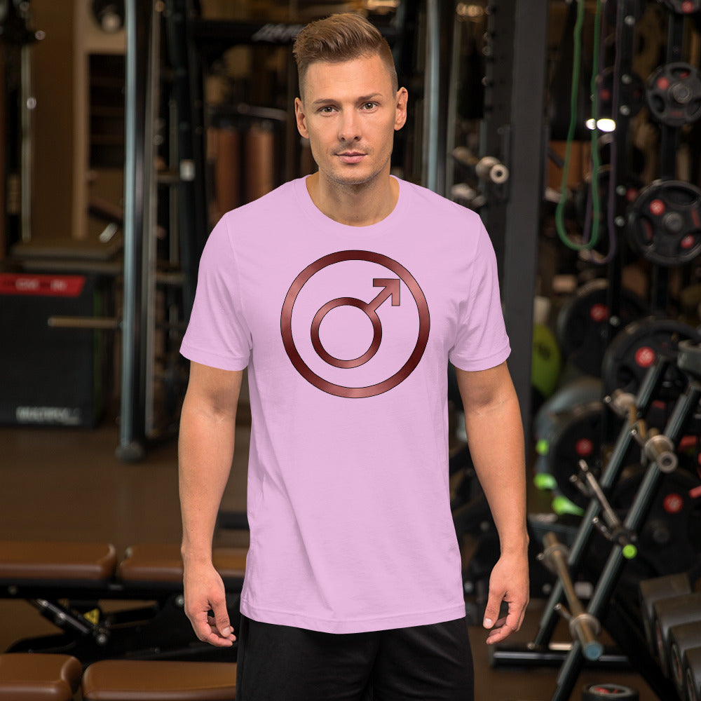 Metallic Zodiac Circle - Crimson Mars - Short-sleeve unisex t-shirt