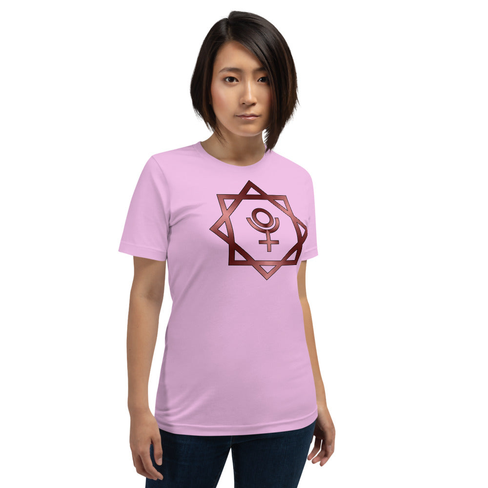 Metallic Zodiac Double-Box - Crimson Pluto - Short-sleeve unisex t-shirt