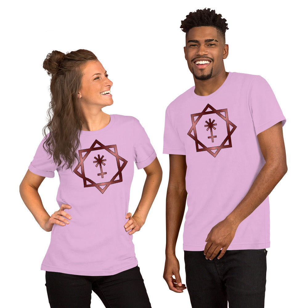 Metallic Zodiac Double-Box - Crimson Juno - Short-sleeve unisex t-shirt
