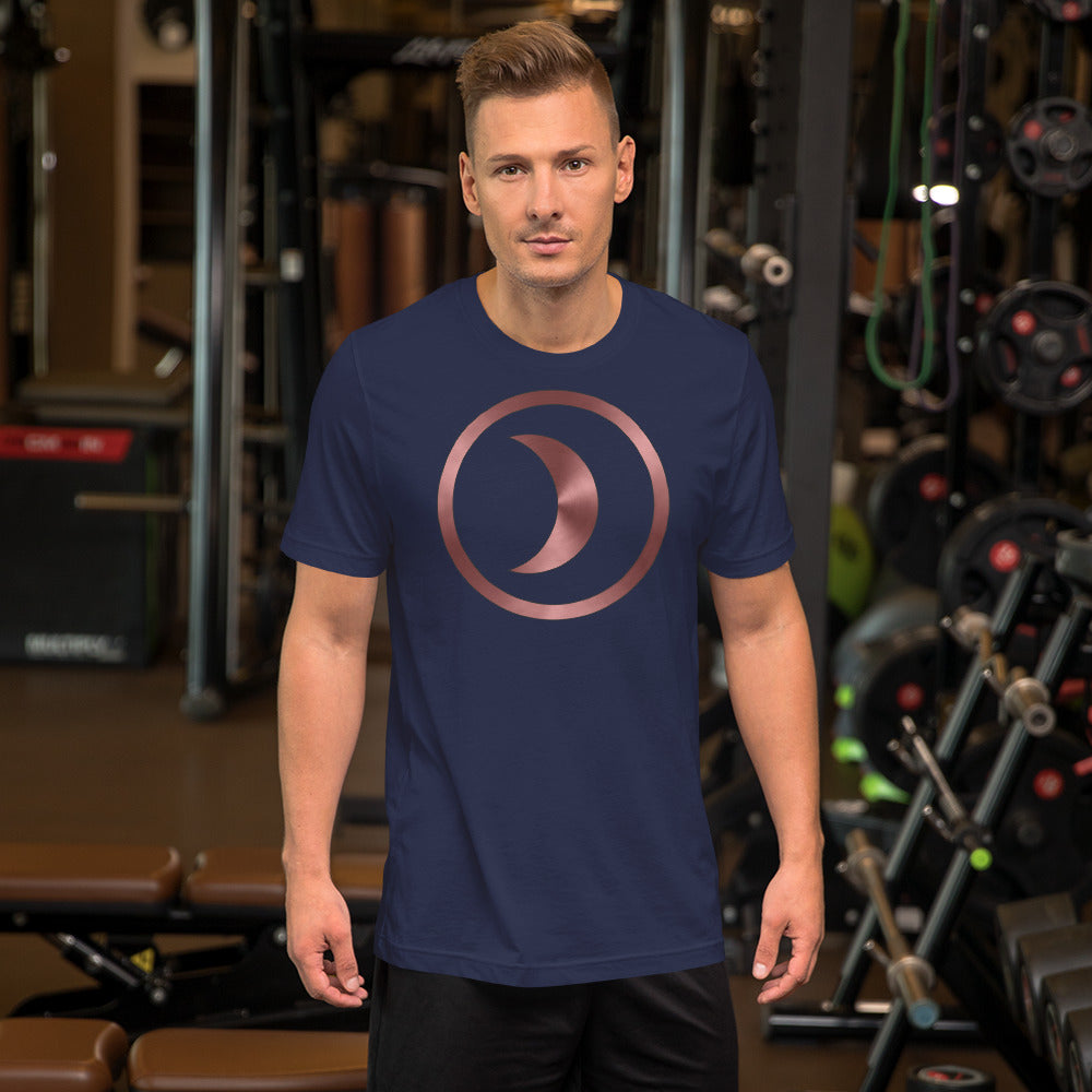 Metallic Zodiac Circle - Crimson Moon - Short-sleeve unisex t-shirt