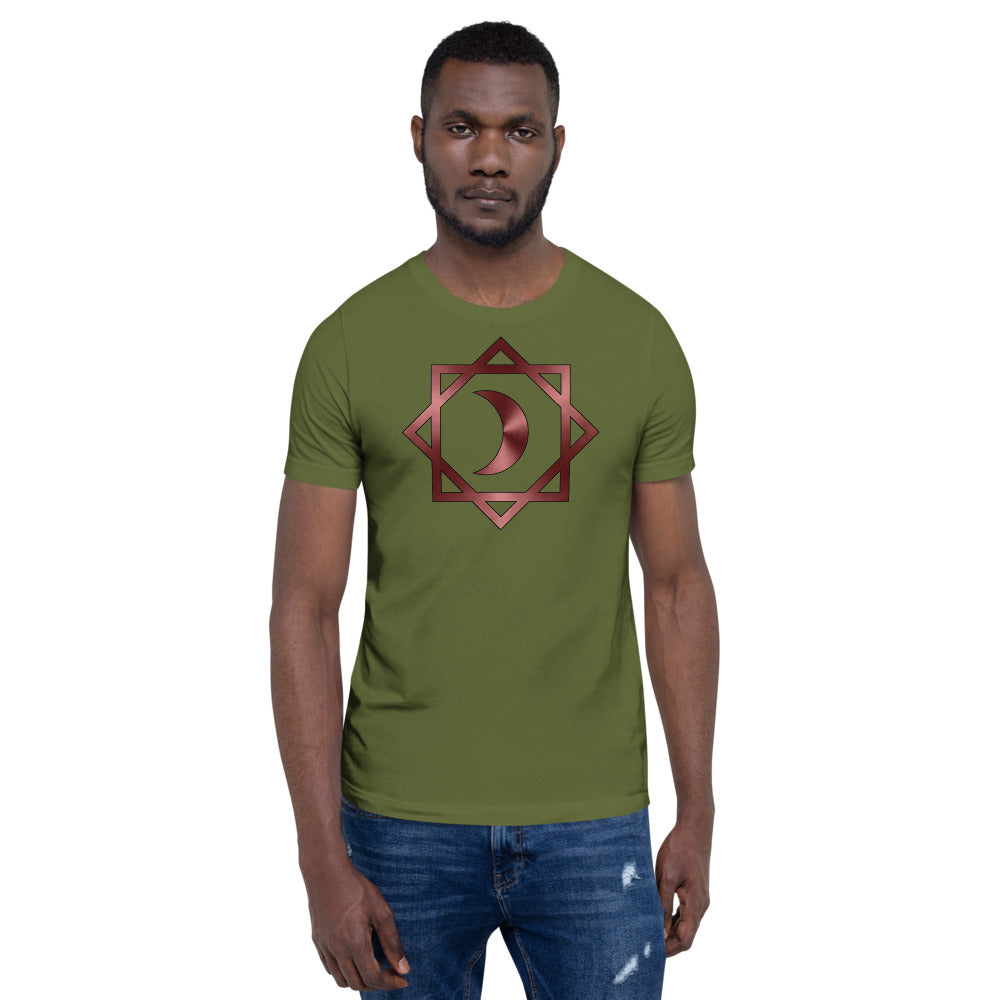 Metallic Zodiac Double-Box - Crimson Moon - Short-sleeve unisex t-shirt