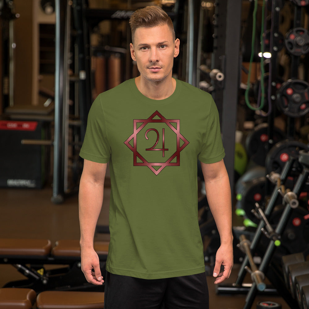 Metallic Zodiac Double-Box - Crimson Jupiter - Short-sleeve unisex t-shirt