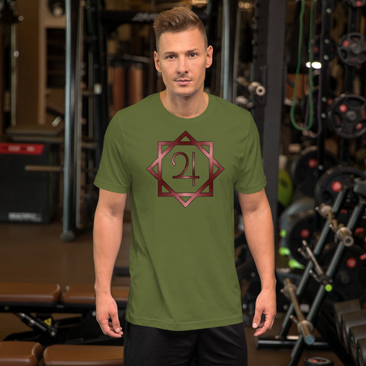 Metallic Zodiac Double-Box - Crimson Jupiter - Short-sleeve unisex t-shirt