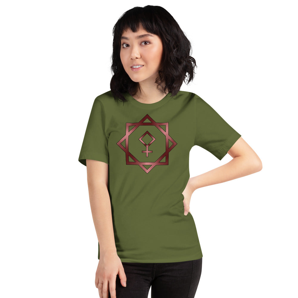 Metallic Zodiac Double-Box - Crimson Pallas - Short-sleeve unisex t-shirt