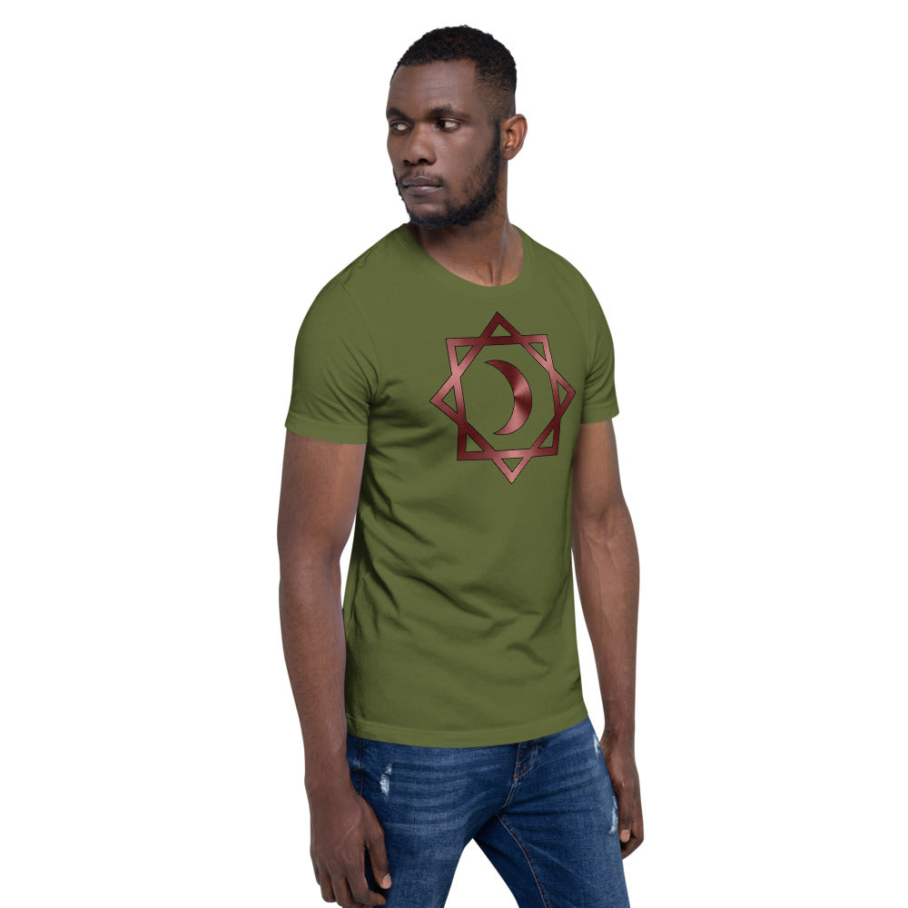 Metallic Zodiac Double-Box - Crimson Moon - Short-sleeve unisex t-shirt