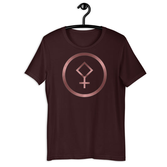 Metallic Zodiac Circle - Crimson Pallas - Short-sleeve unisex t-shirt