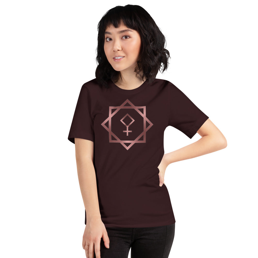 Metallic Zodiac Double-Box - Crimson Pallas - Short-sleeve unisex t-shirt