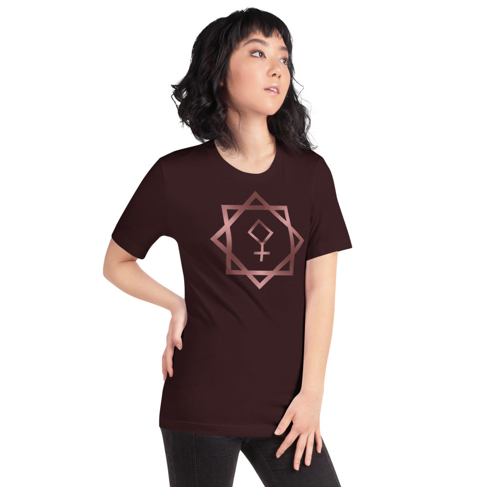 Metallic Zodiac Double-Box - Crimson Pallas - Short-sleeve unisex t-shirt