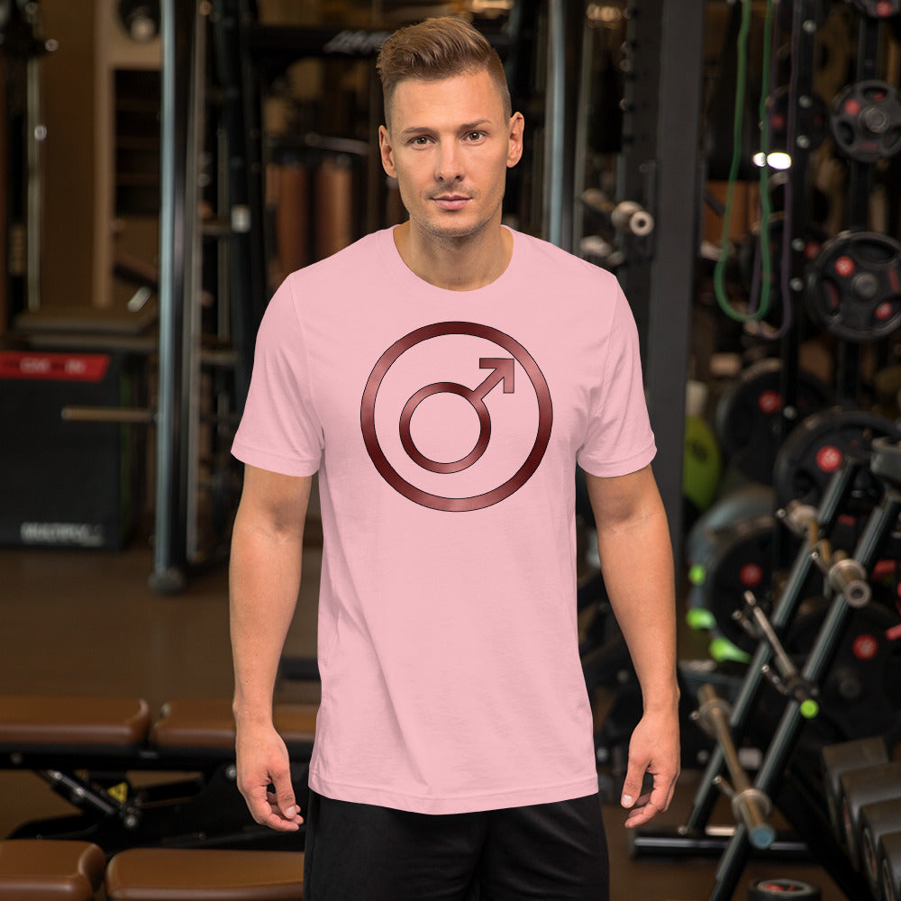 Metallic Zodiac Circle - Crimson Mars - Short-sleeve unisex t-shirt