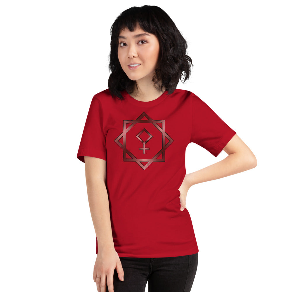 Metallic Zodiac Double-Box - Crimson Pallas - Short-sleeve unisex t-shirt