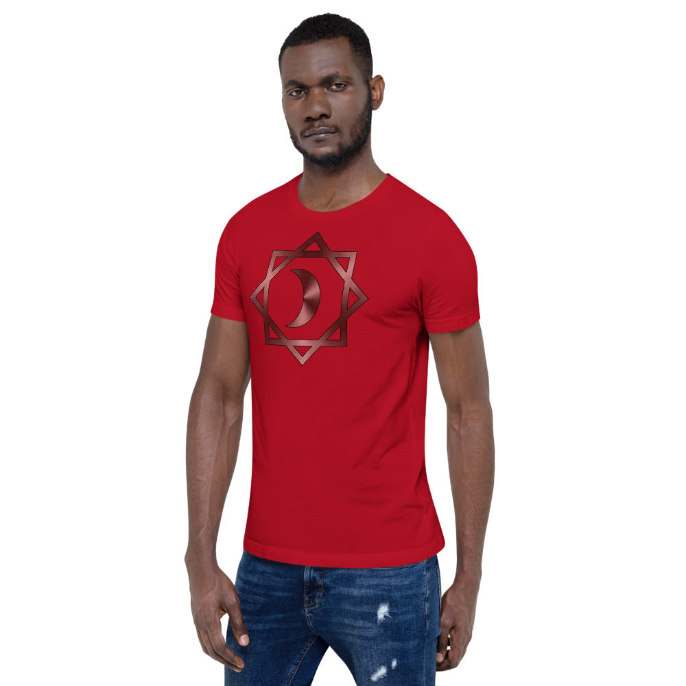 Metallic Zodiac Double-Box - Crimson Moon - Short-sleeve unisex t-shirt