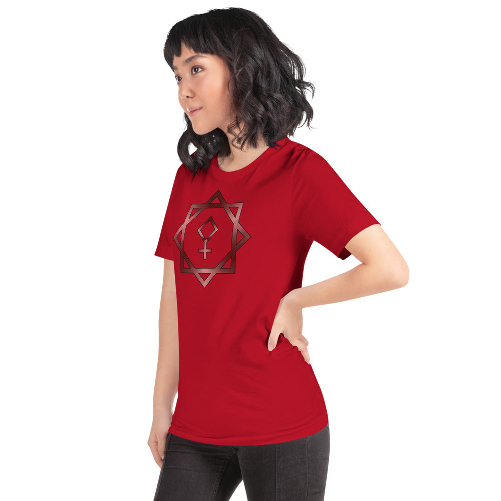 Metallic Zodiac Double-Box - Crimson Pallas - Short-sleeve unisex t-shirt