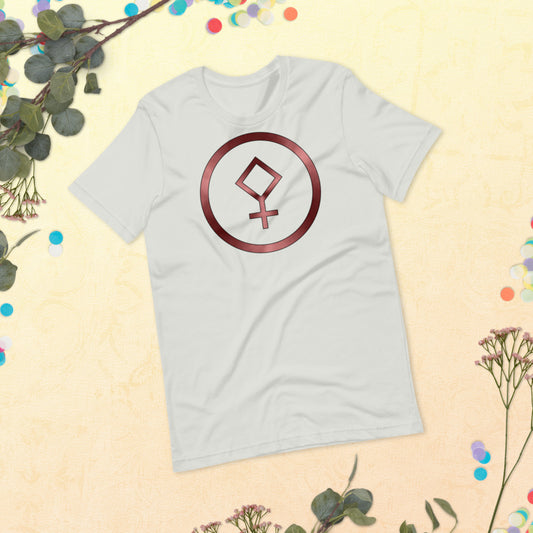 Metallic Zodiac Circle - Crimson Pallas - Short-sleeve unisex t-shirt