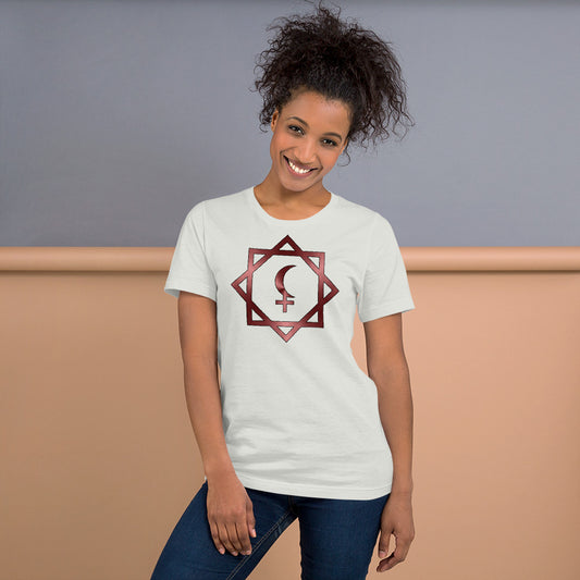 Metallic Zodiac Double-Box - Crimson Black Moon Lilith - Short-sleeve unisex t-shirt