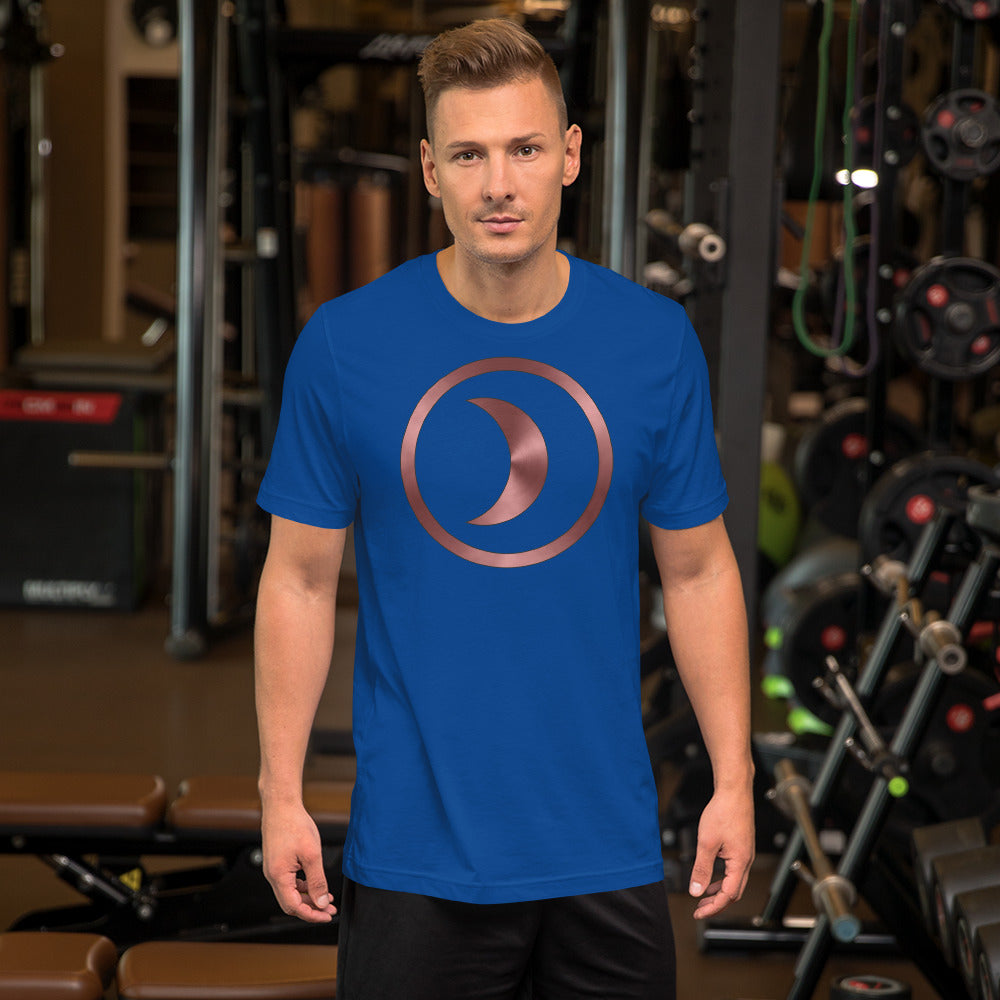 Metallic Zodiac Circle - Crimson Moon - Short-sleeve unisex t-shirt