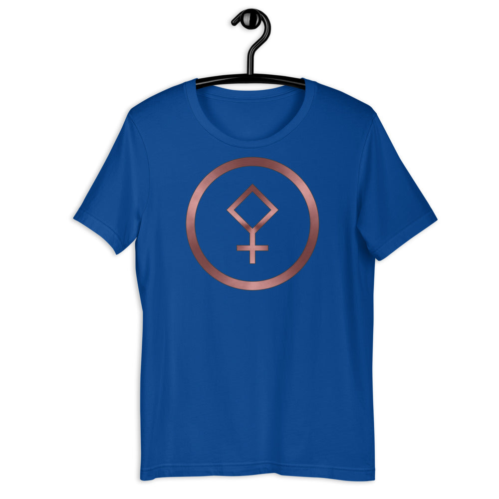 Metallic Zodiac Circle - Crimson Pallas - Short-sleeve unisex t-shirt