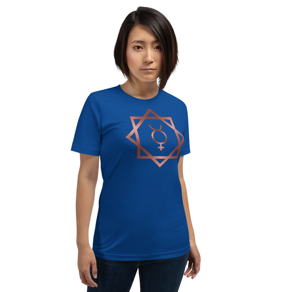 Metallic Zodiac Double-Box - Crimson Mercury - Short-sleeve unisex t-shirt