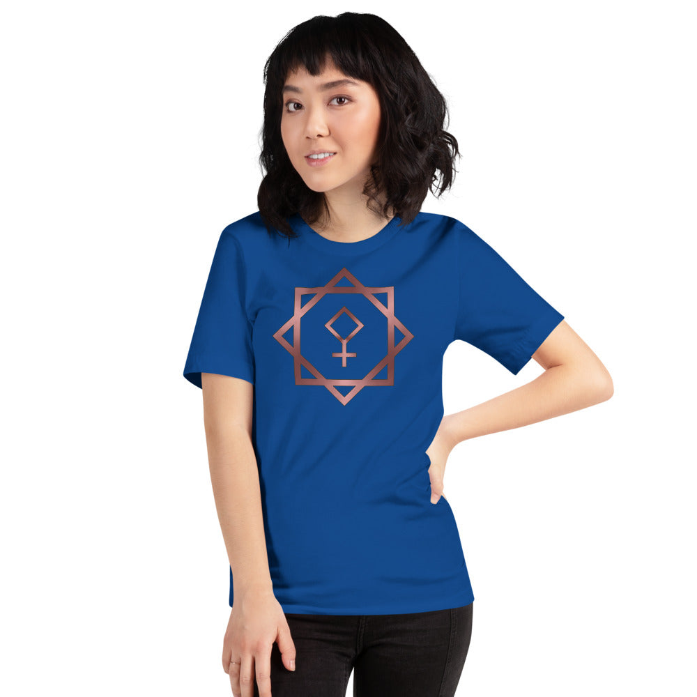 Metallic Zodiac Double-Box - Crimson Pallas - Short-sleeve unisex t-shirt