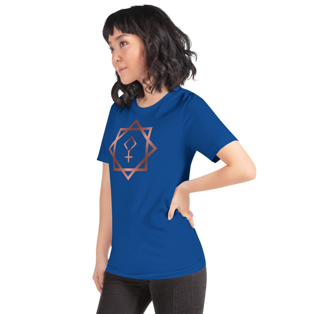 Metallic Zodiac Double-Box - Crimson Pallas - Short-sleeve unisex t-shirt