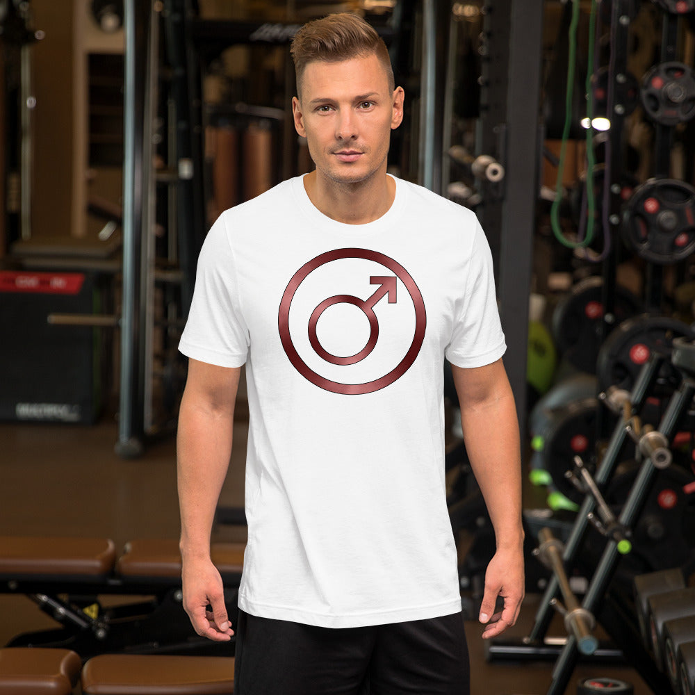 Metallic Zodiac Circle - Crimson Mars - Short-sleeve unisex t-shirt