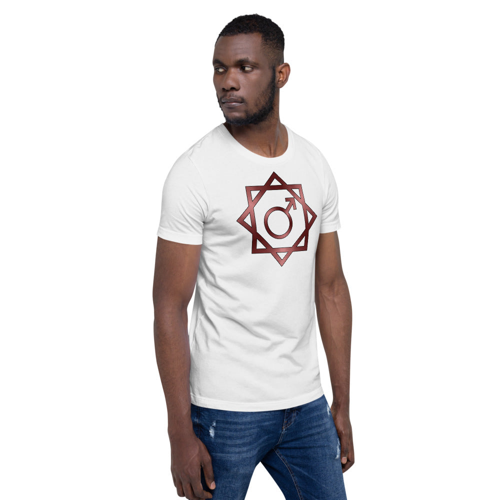 Metallic Zodiac Double-Box - Crimson Mars - Short-sleeve unisex t-shirt