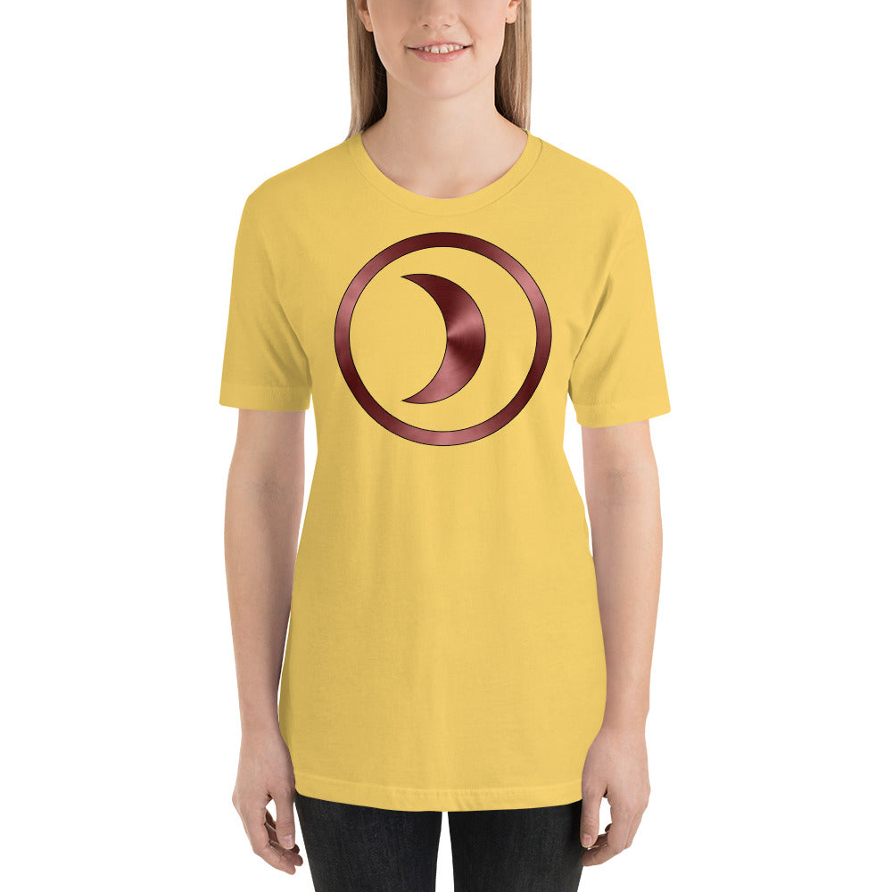 Metallic Zodiac Circle - Crimson Moon - Short-sleeve unisex t-shirt