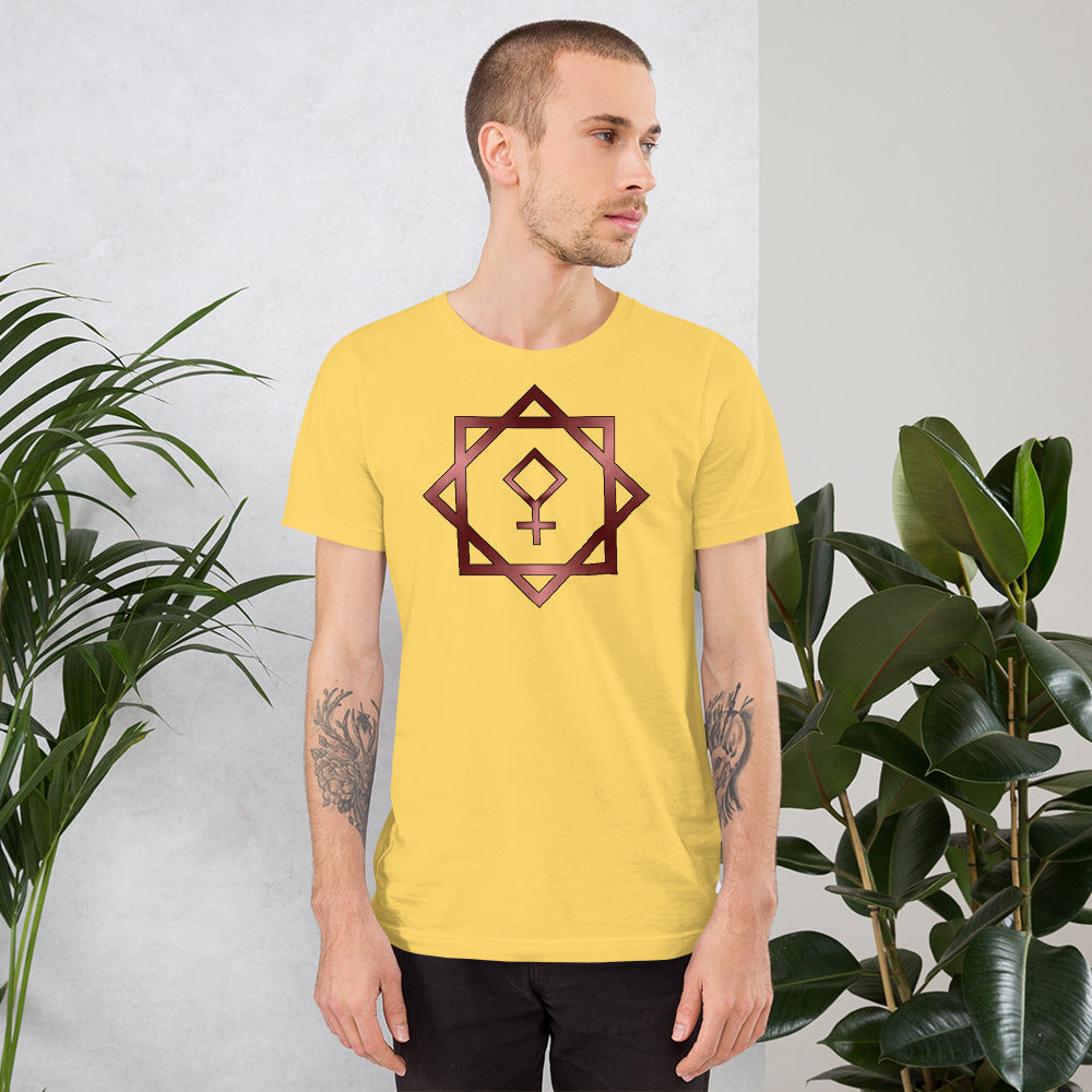 Metallic Zodiac Double-Box - Crimson Pallas - Short-sleeve unisex t-shirt