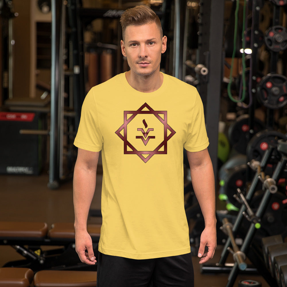 Metallic Zodiac Double-Box - Crimson Vesta - Short-sleeve unisex t-shirt