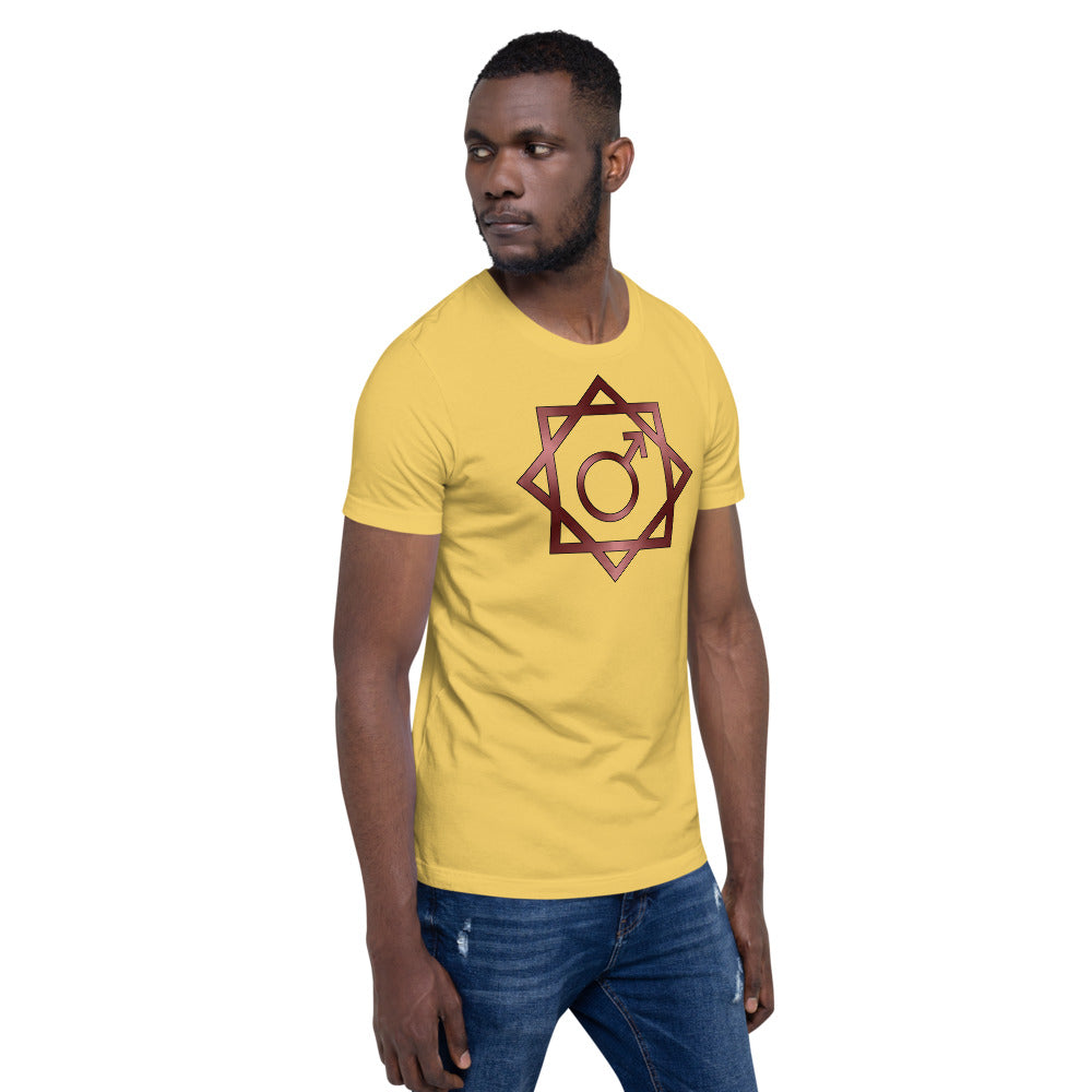 Metallic Zodiac Double-Box - Crimson Mars - Short-sleeve unisex t-shirt